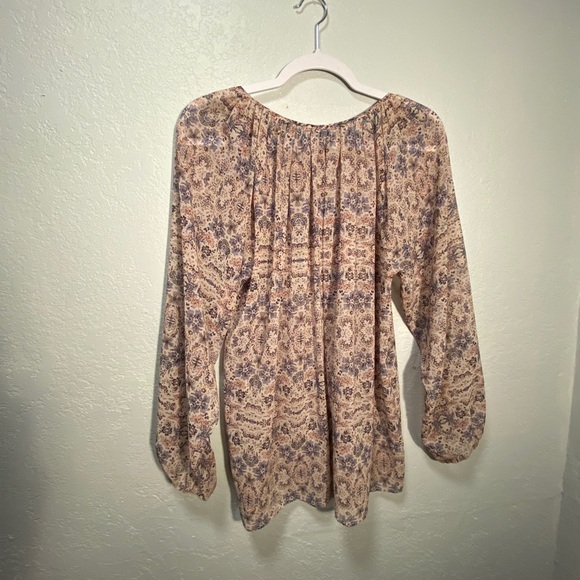 Cabi Blouse #5028 Sienna Peasant Sheer  SM - Picture 3 of 6